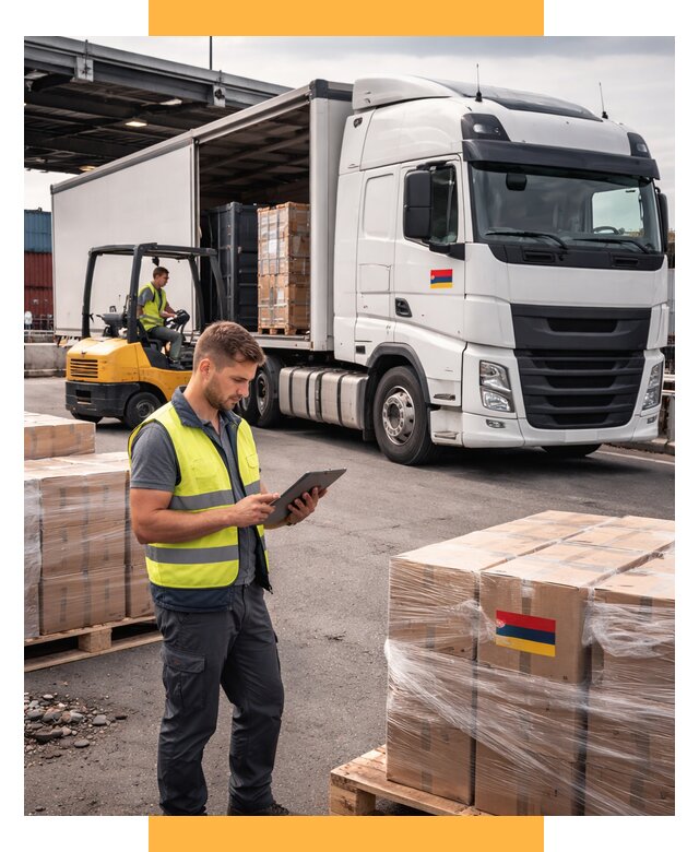 Автоперевозки из Армении от 96530 р. — услуги СетСервис-Срп