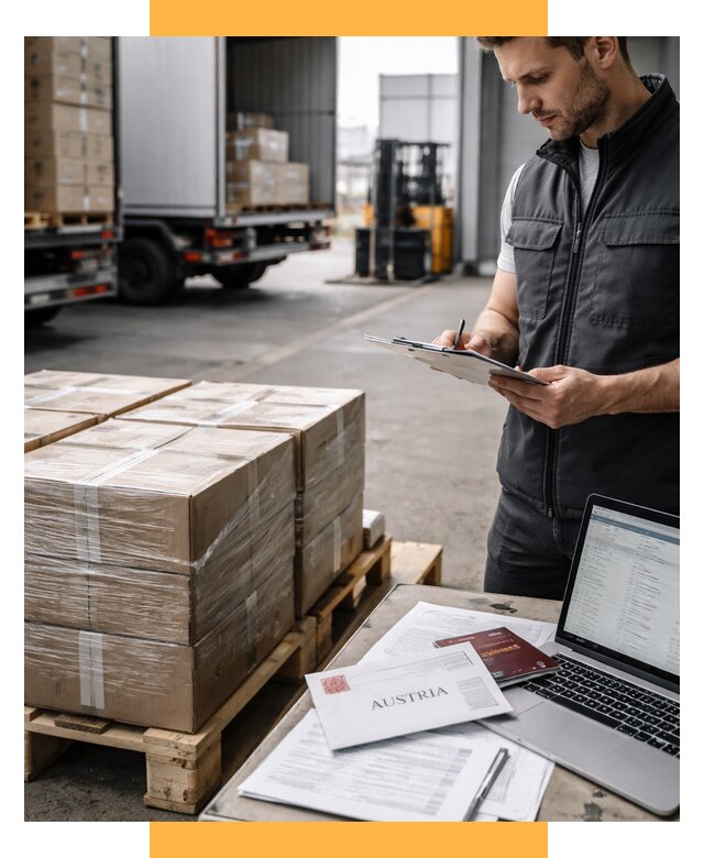 Доставка в Австрию от 66047 р. Логистика и экспорт СетСервис-Срп