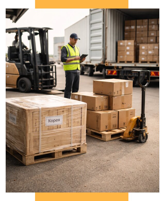 Доставка грузов в Корею из России от 35564 р. | СетСервис-Срп