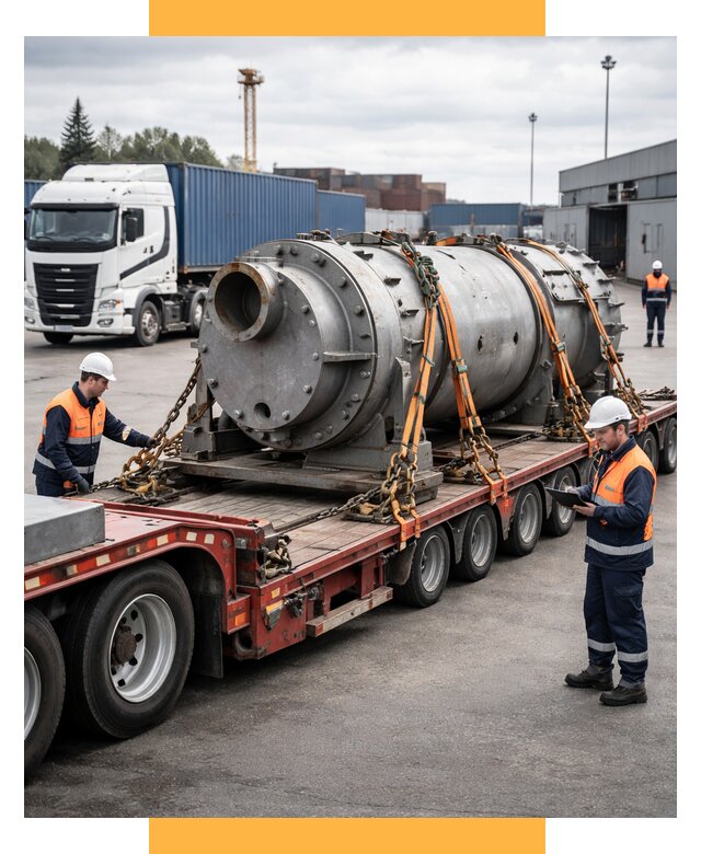 Перевозка тяжеловесных грузов под ключ от 152415 р. | СетСервис-Срп