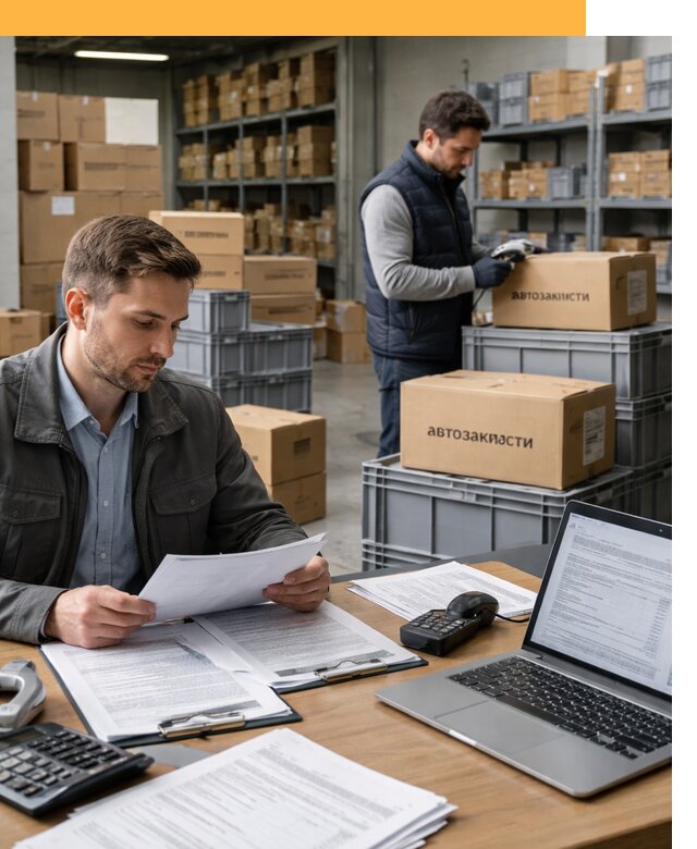 Таможенное оформление автозапчастей по выгодным тарифам от 8637